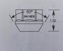 Load image into Gallery viewer, Chrome Open-End Wheel Nut 7/16&quot;UNF Thread x 33mm Height