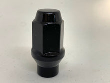 Load image into Gallery viewer, Extra Thread Black Wheel Nut 14mm x 1.5 Thread with Taper + Shank x 43mm Height