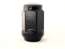 Load image into Gallery viewer, Black Acorn Bulge Wheel Nut 14mm x 1.5 Thread x 35mm Height