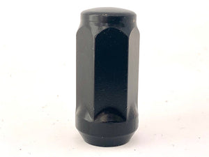 Black Acorn Bulge Wheel Nut 1/2"UNF Thread x 45mm Height