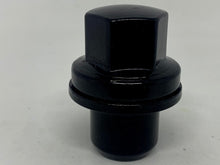 Load image into Gallery viewer, Black OEM Wheel Nut + Attached Washers 14mm x 1.5 Thread x 46mm Height