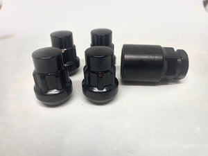 Black Lock Nut Taper Seat Set 1/2" UNF Thread x 30mm Height