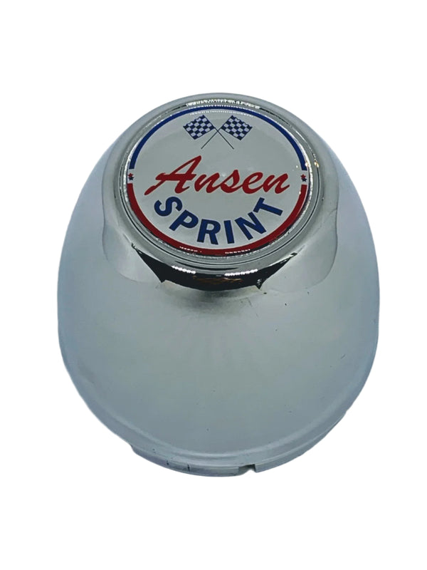 Chrome Coated Ansen Sprint Wheels Centre Cap 70mm Diam.