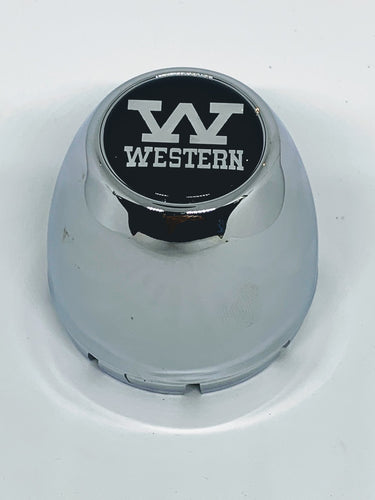 Chrome Coated Western Wheels Centre Cap 70mm Diam.