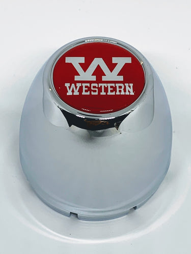 Chrome Coated Western Wheels Centre Cap 70mm Diam.