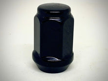 Load image into Gallery viewer, Black Acorn Bulge Wheel Nut 1/2&quot;UNF Thread x 35mm Height