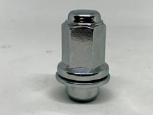 Load image into Gallery viewer, Chrome  Wheel Nut + Attached Washer 14mm x 1.5 Thread x 43mm Height