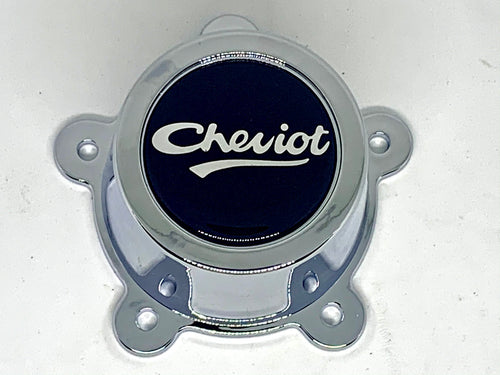 Chrome Coated 5 Ear Screw On Centre Caps Set of 4 - With Optional Logo