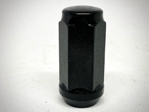 Black Acorn Bulge Wheel Nut 12mm x 1.25 Thread x 45mm Height