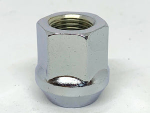 Chrome Open-End Wheel Nut 7/16" UNF Thread x 25mm Height