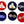 4 Appliance Uni Lug Wire Wheels 3 Bar Spinners Centre Caps w/ Appliance Logo