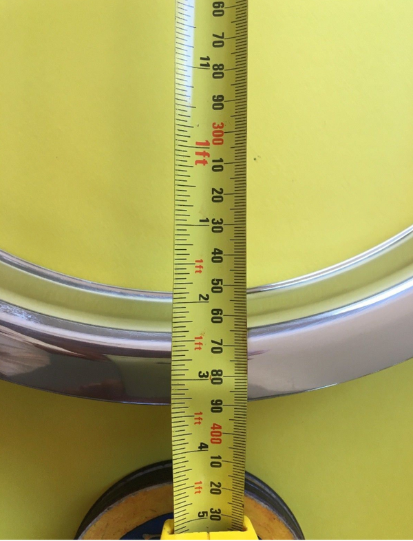 Stainless Steel Dress Trim Rings Set of 2 trims- 14" x 6" Wheels