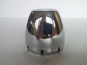 Chrome Coated CS-20 Centerline Centre Cap 70mm Diam. - Domed 3D Logo