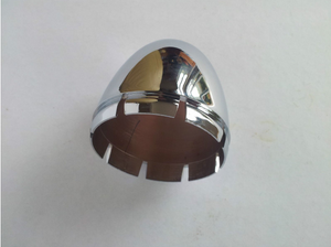 Chrome Coated CS-20 Centerline Centre Cap 70mm Diam. - Domed 3D Logo