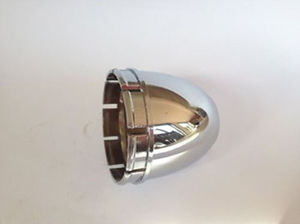 Chrome Coated CEC-70 Centerline Centre Cap 81mm - No Logo