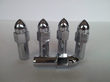 Load image into Gallery viewer, Bullet Weld Wheel Nut 1/2&quot; UNF Thread x 33mm Shank Length