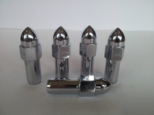 Load image into Gallery viewer, Bullet Weld Wheel Nut 12mm x 1.5 Thread x 33mm Shank Length