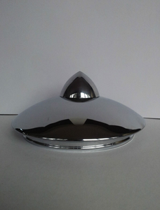 Chrome Steel Bullet Centre Cap 63mm Diam.