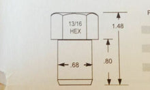 Load image into Gallery viewer, Centerline Auto Drag Open End Wheel Nut 7/16&quot; UNF Thread x 3/4&quot; Shank Length