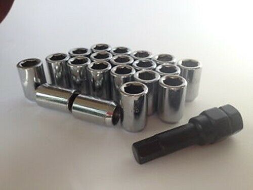 20 Chrome Tuner Wheel Nuts 1/2