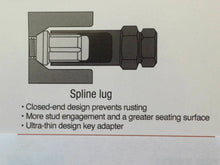 Load image into Gallery viewer, Chrome Spline Lock Tuner Wheel Nut 1/2&quot; UNF Thread x 35mm Height