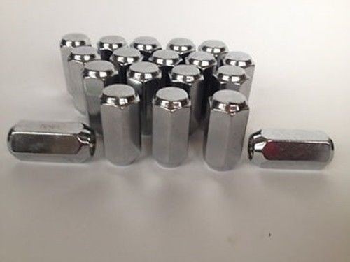 Chrome Wheel Nut 1/2" UNF Thread x 40mm Height