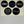 Chrome Alloy 3-Bar Wheel Spinner Knock-Off Set - Short Base AR TT II